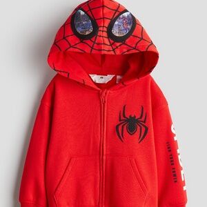 Spiderman PRINTED ZIP-THROUGH HOODIE H&M 6/7